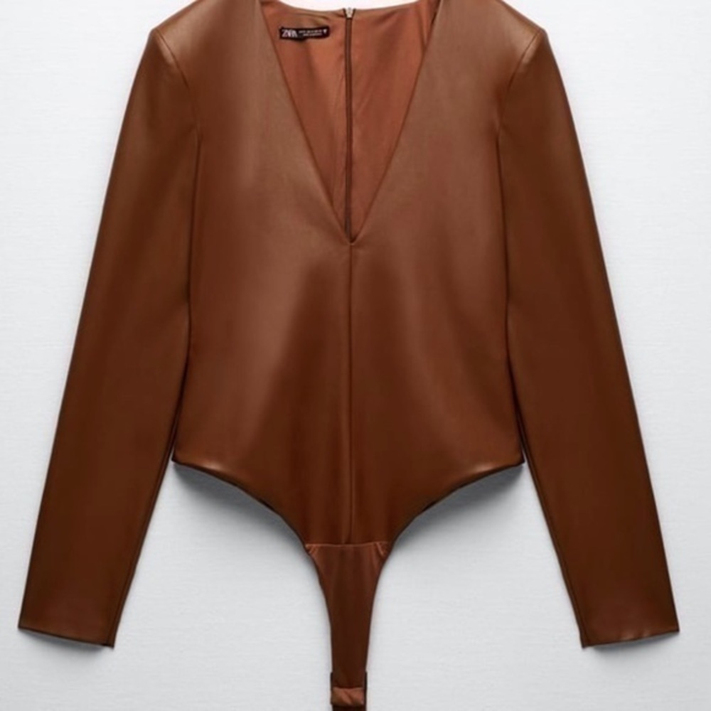 ZARA Faux leather Bodysuit 2319/322